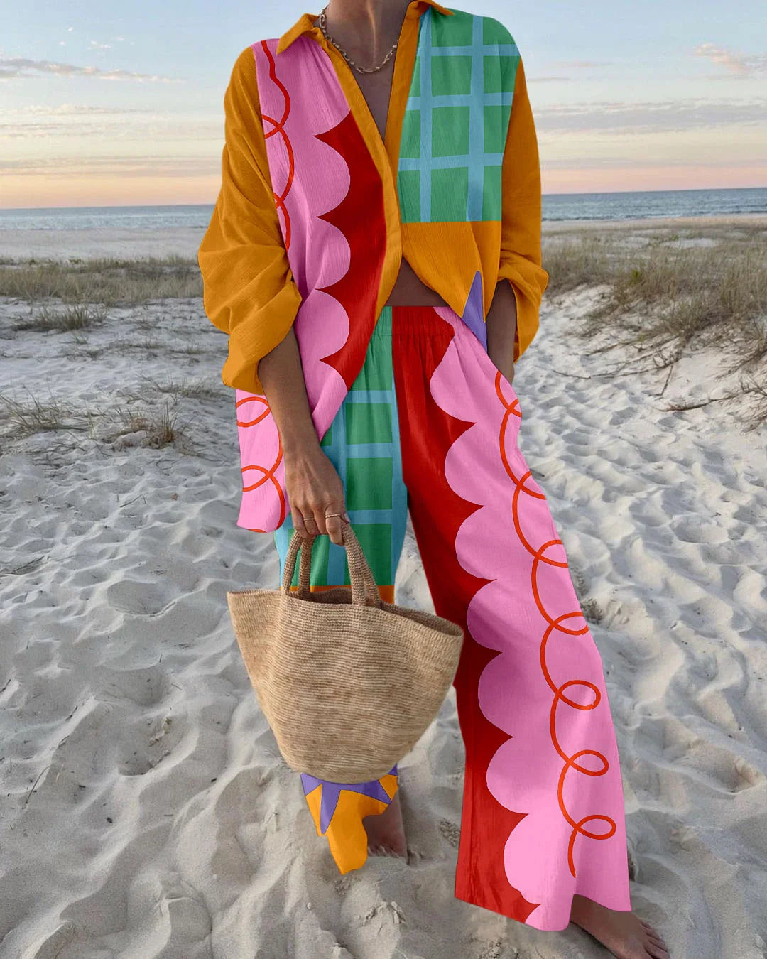 Claudine | Lightweight and sophisticated women's set for summer days