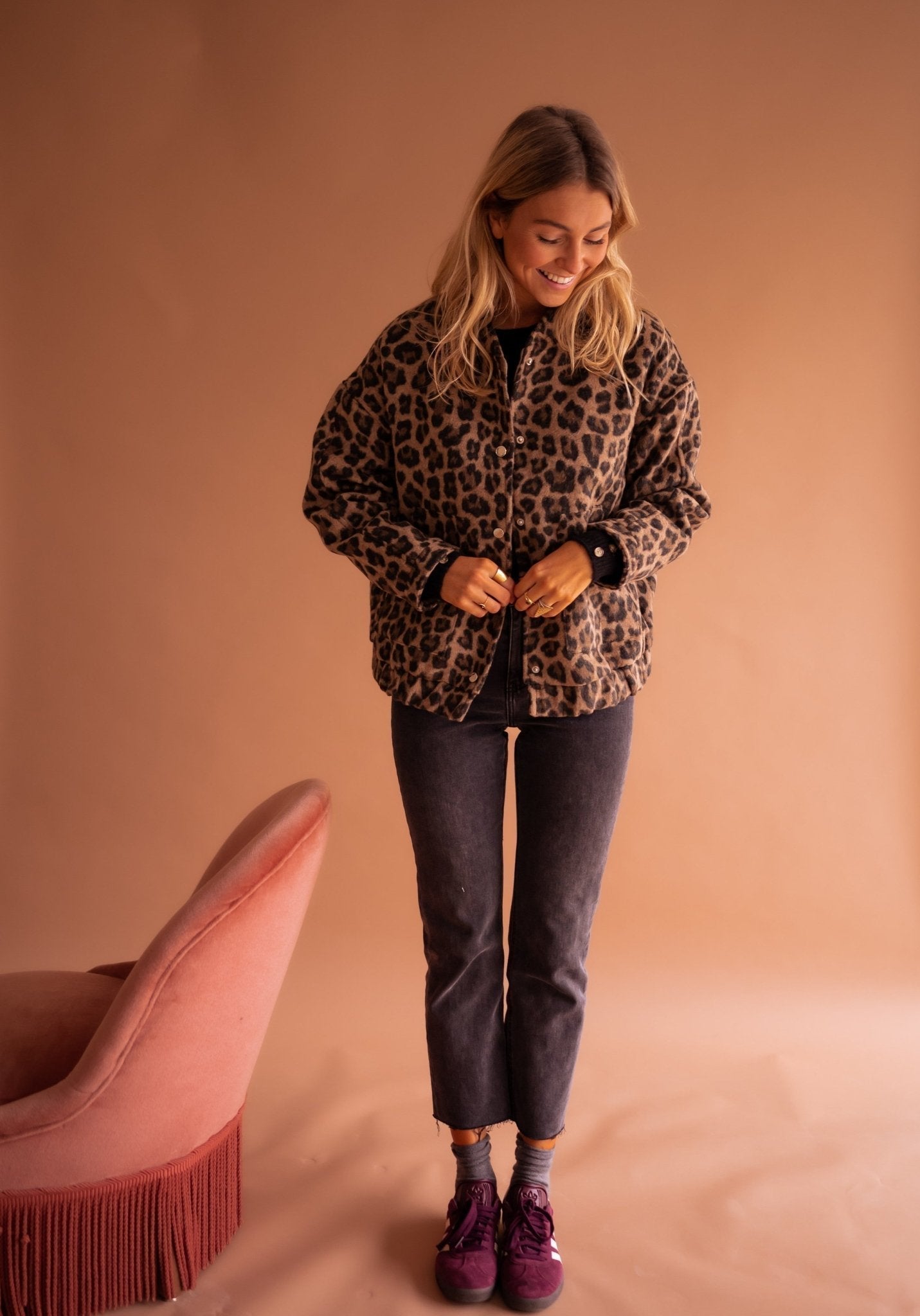 Charlene – Trendy leopard jacket
