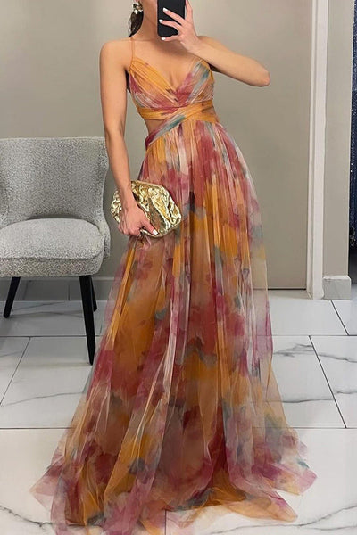 Giselle - Maxi dress with charming floral print