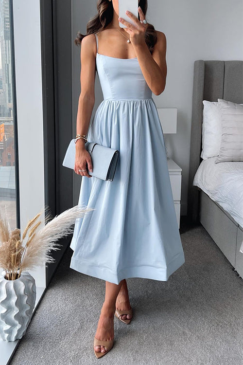 Martina | Elegant Midi Dress with Straps