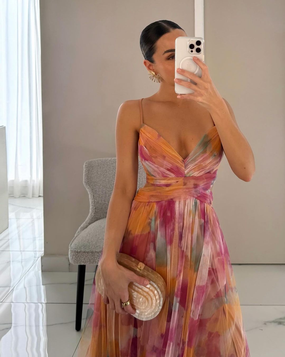 Giselle - Maxi dress with charming floral print