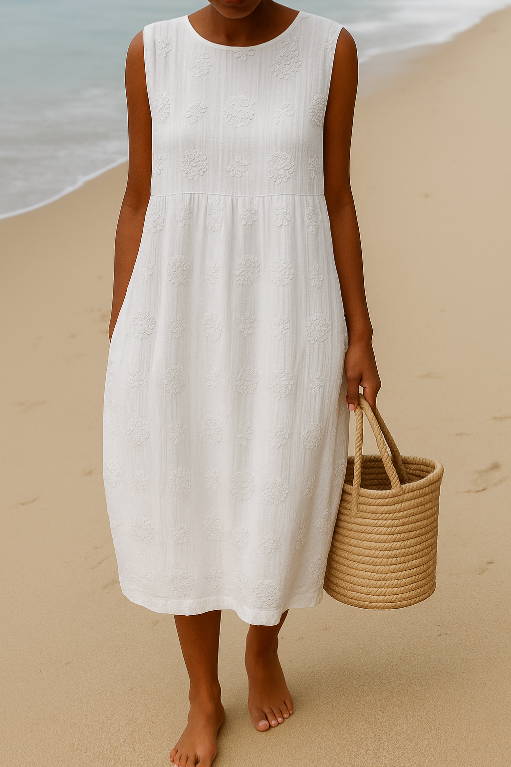Elena | Embroidered Dress for Natural Elegance