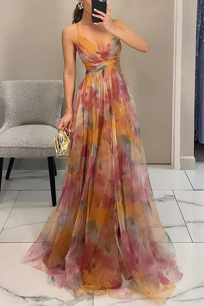 Giselle - Maxi dress with charming floral print