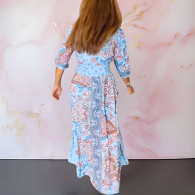 Marga™ |  Elegant summer Maxi dress with v-neck