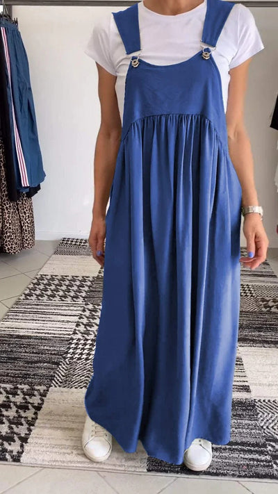 Alice | Casual dress with solid color straps