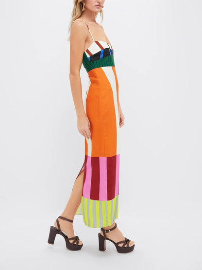 Paloma – Colorful Striped Maxi Dress
