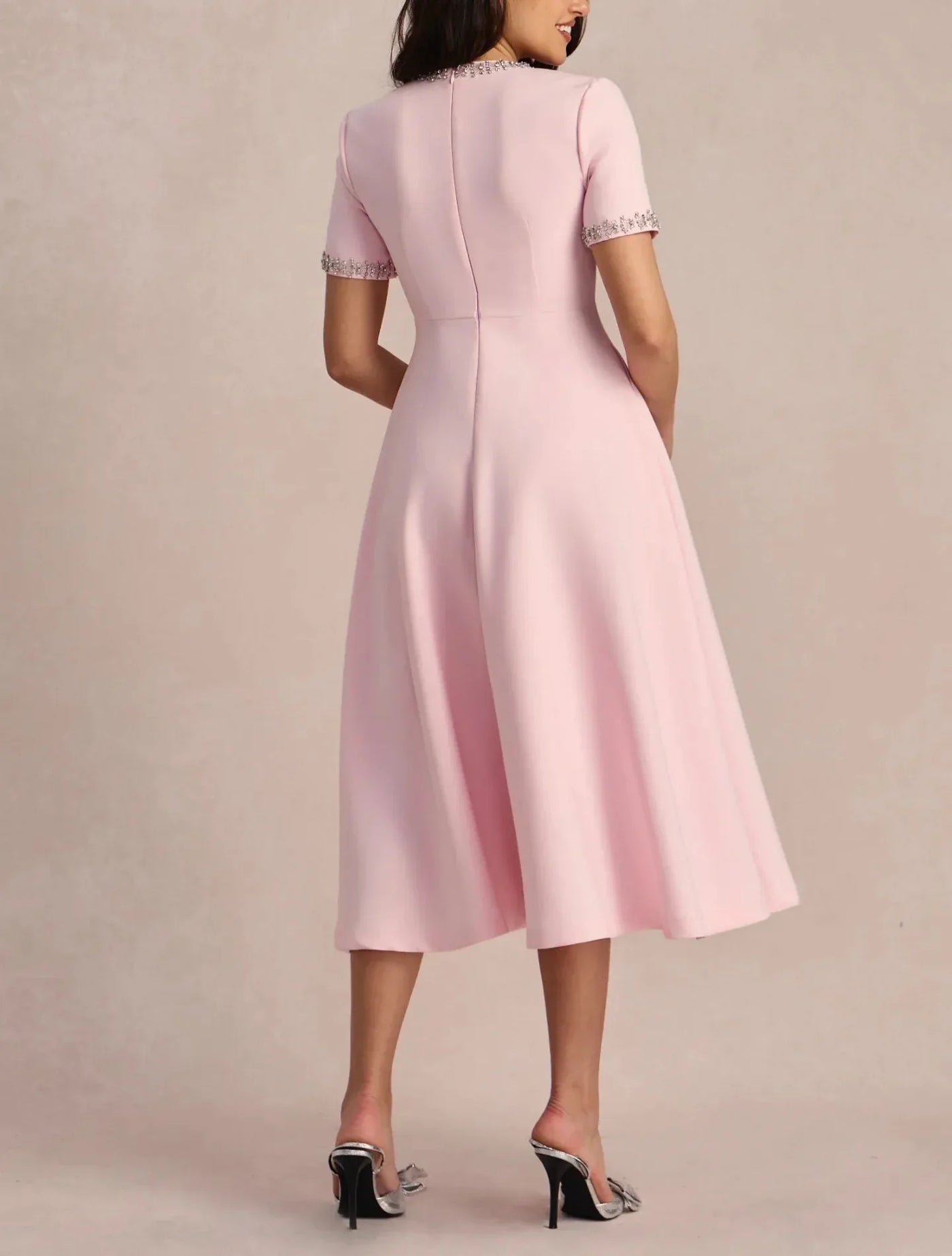 Raffaella™ | A-Line Dress with Bows and Beads