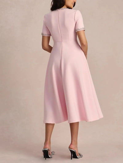 Raffaella™ | A-Line Dress with Bows and Beads