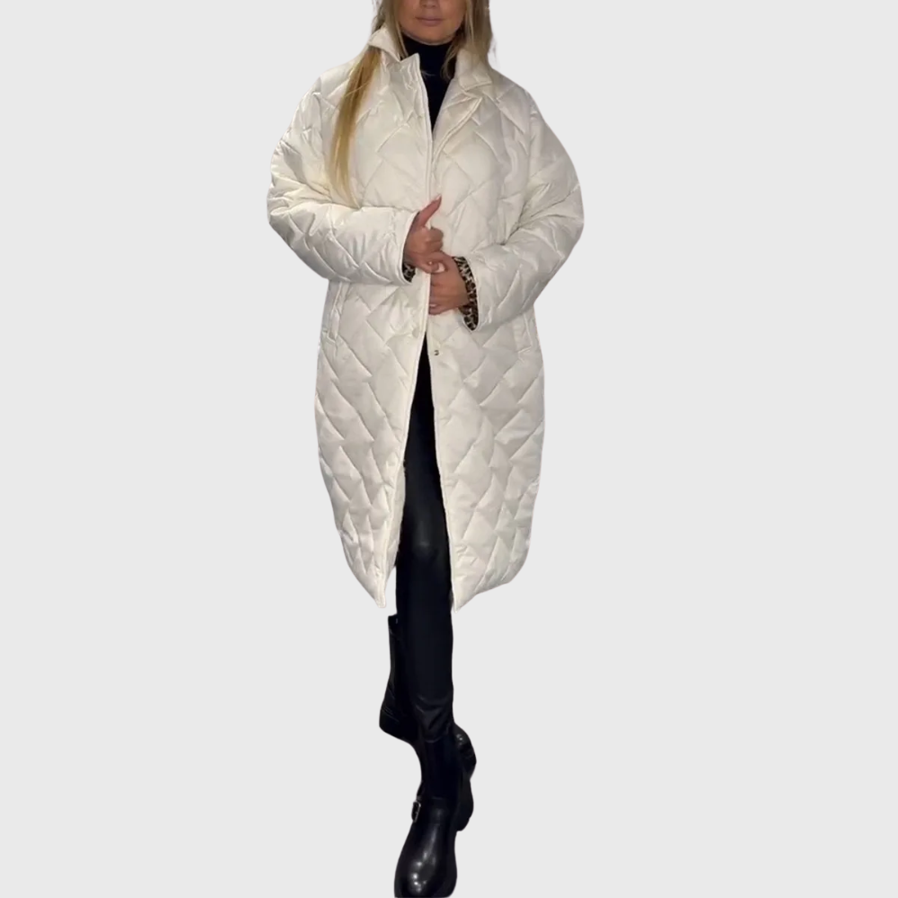 Reversible quilted coat