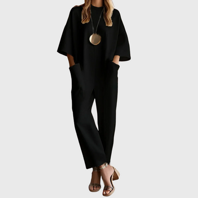 Rosa María - Elegant Short Sleeve Jumpsuit