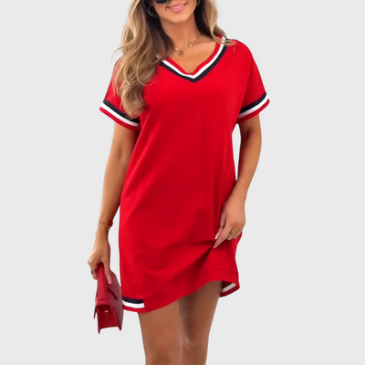 Jane - Women's dress with short sleeves