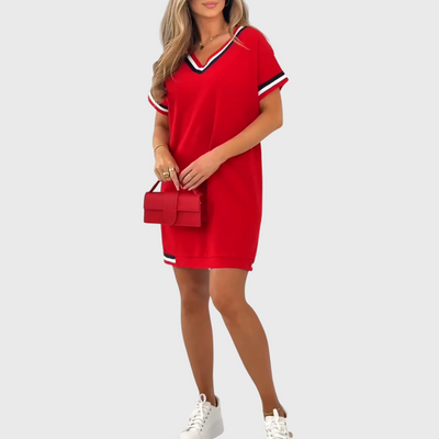 Jane - Women's dress with short sleeves
