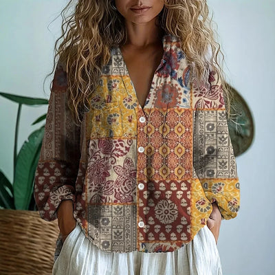 Sofia™ | Casual Blouse with Nature Print