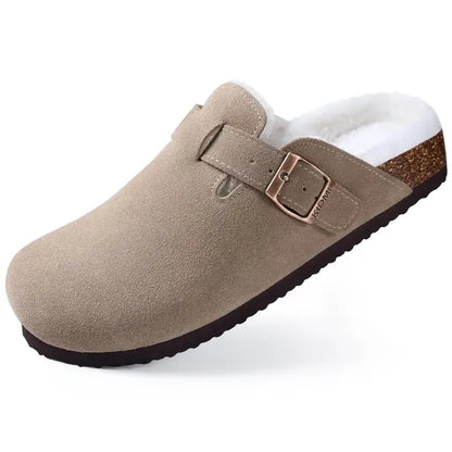 Kidmi - Unisex Suede Clogs with Fleece Lining