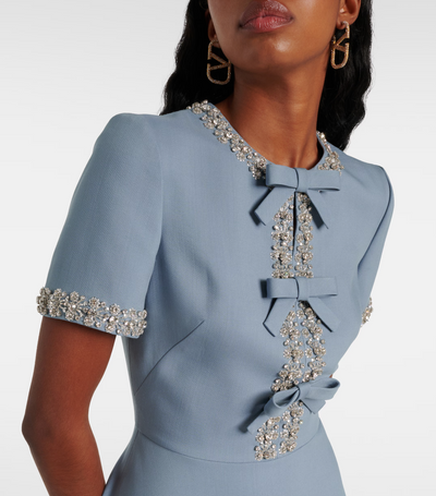 Raffaella™ | A-Line Dress with Bows and Beads