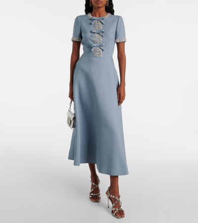 Raffaella™ | A-Line Dress with Bows and Beads