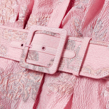 Beatrice | Pink Dress with Balloon Sleeves