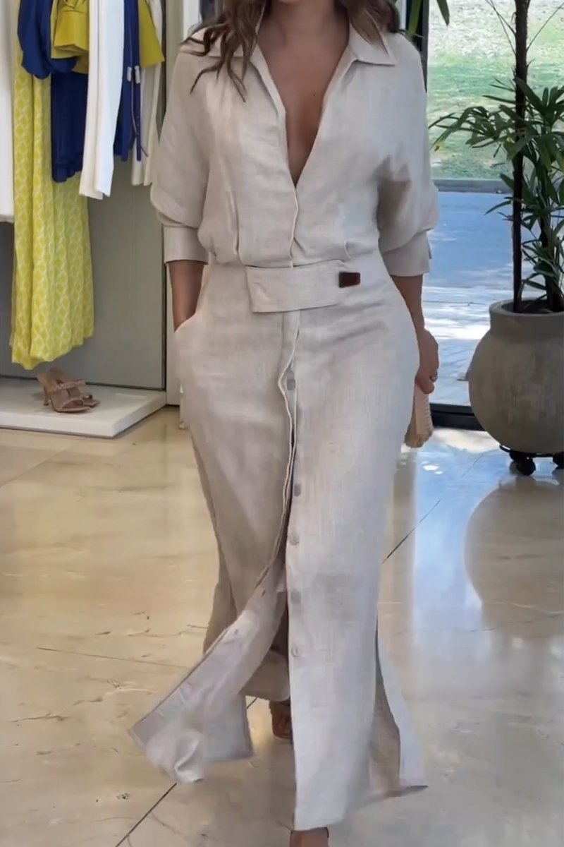 Valéria | Maxi dress with V-neck