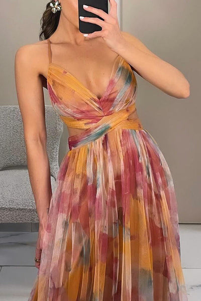 Giselle - Maxi dress with charming floral print