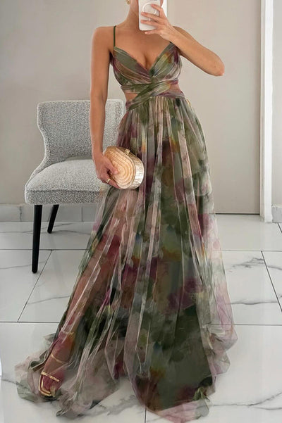 Giselle - Maxi dress with charming floral print