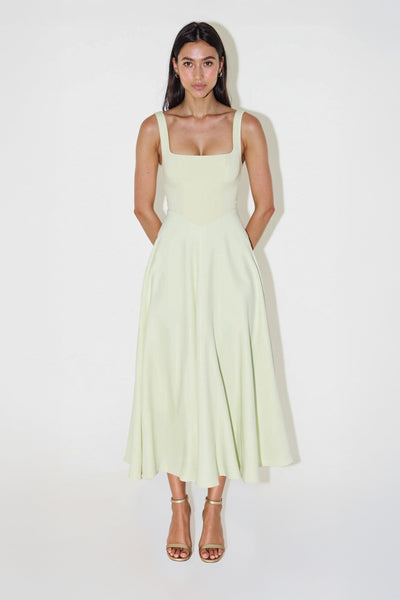 NOMI™ | Midi dress with square neckline