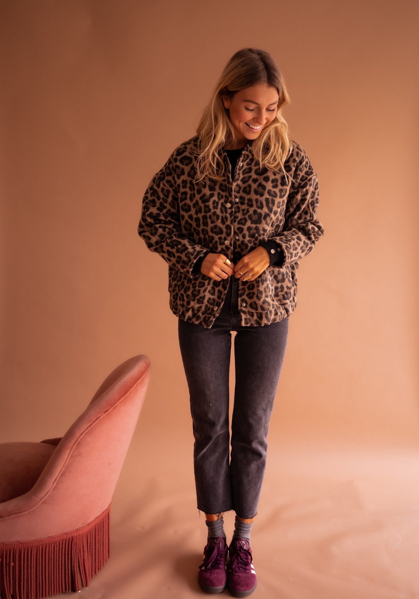 Charlene – Trendy leopard jacket