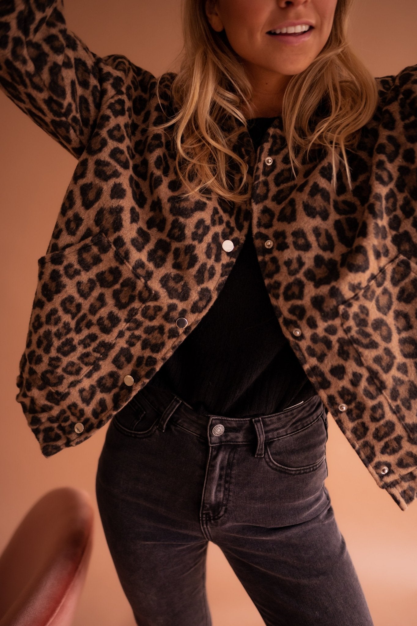 Charlene – Trendy leopard jacket