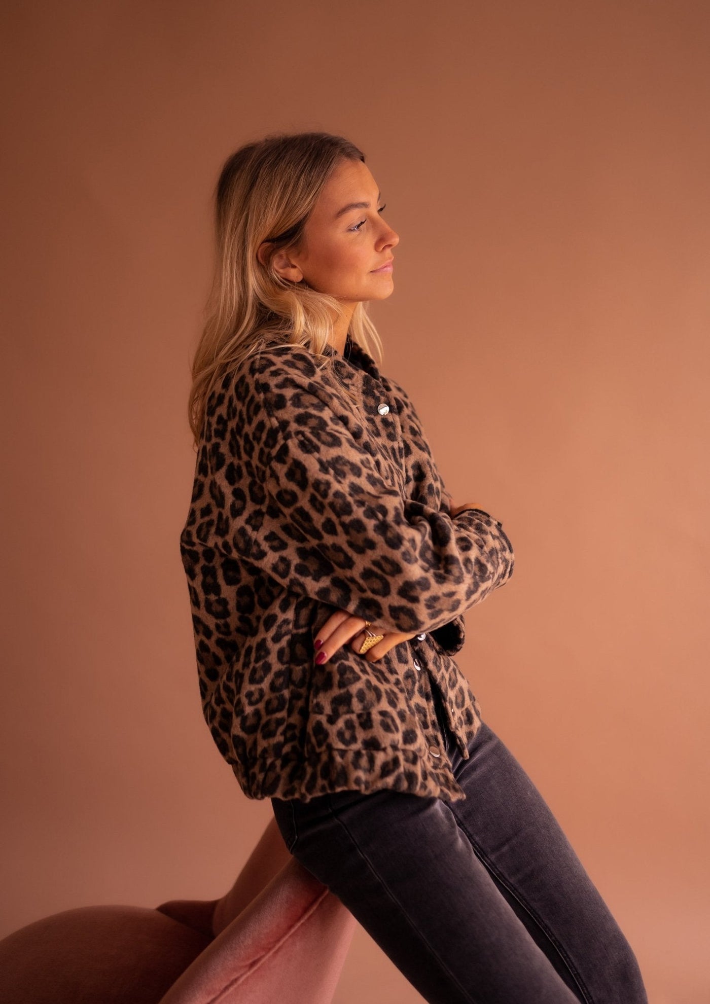 Charlene – Trendy leopard jacket