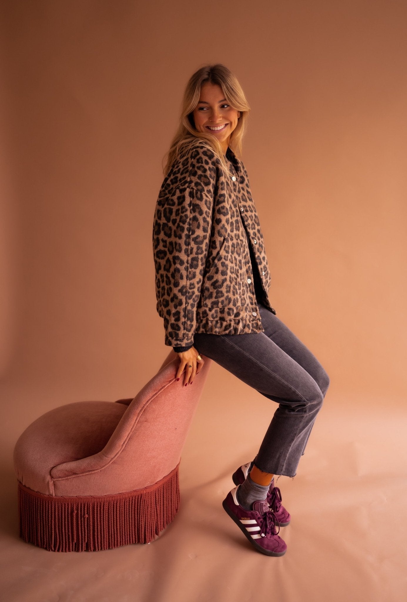 Charlene – Trendy leopard jacket