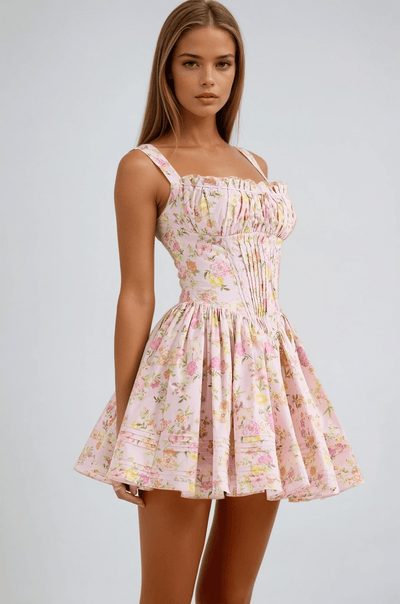 Lynn | Floral Corset Mini Dress