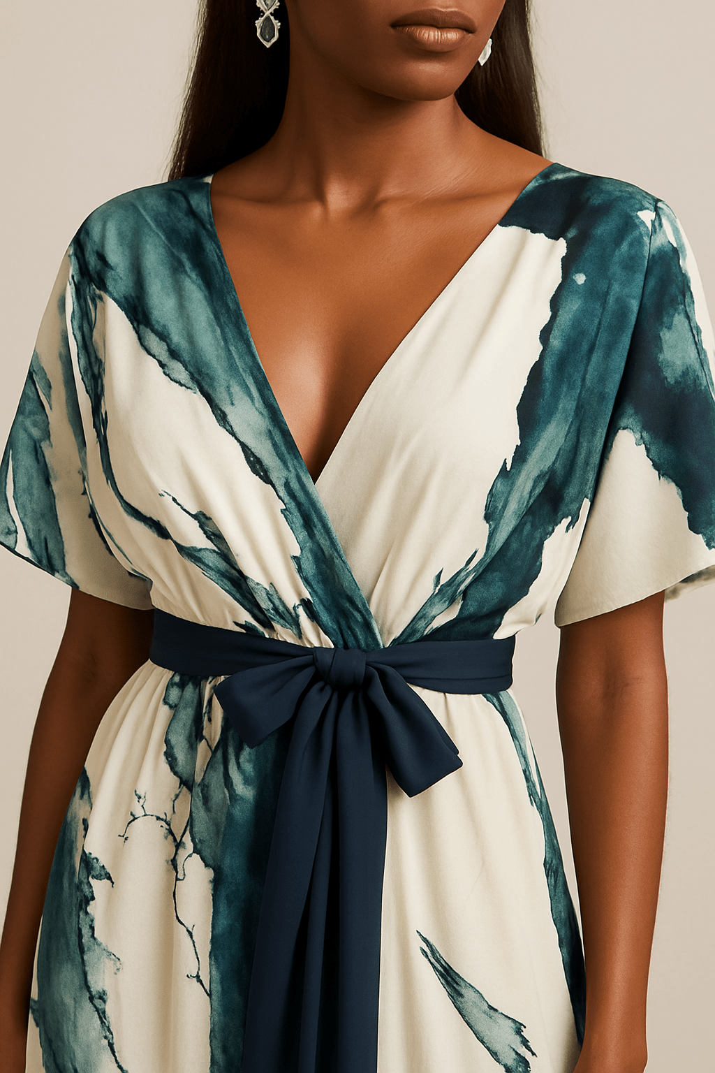 Nayla™ | Watercolor Print Maxi Dress