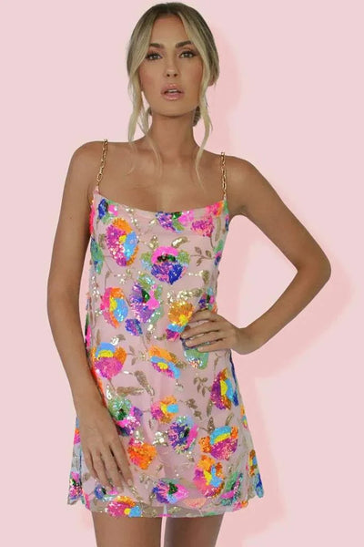 Rylee | Sequin Backless Mini Dress