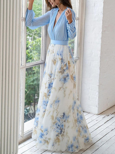 Tess™ | Floral Print Maxi Dress