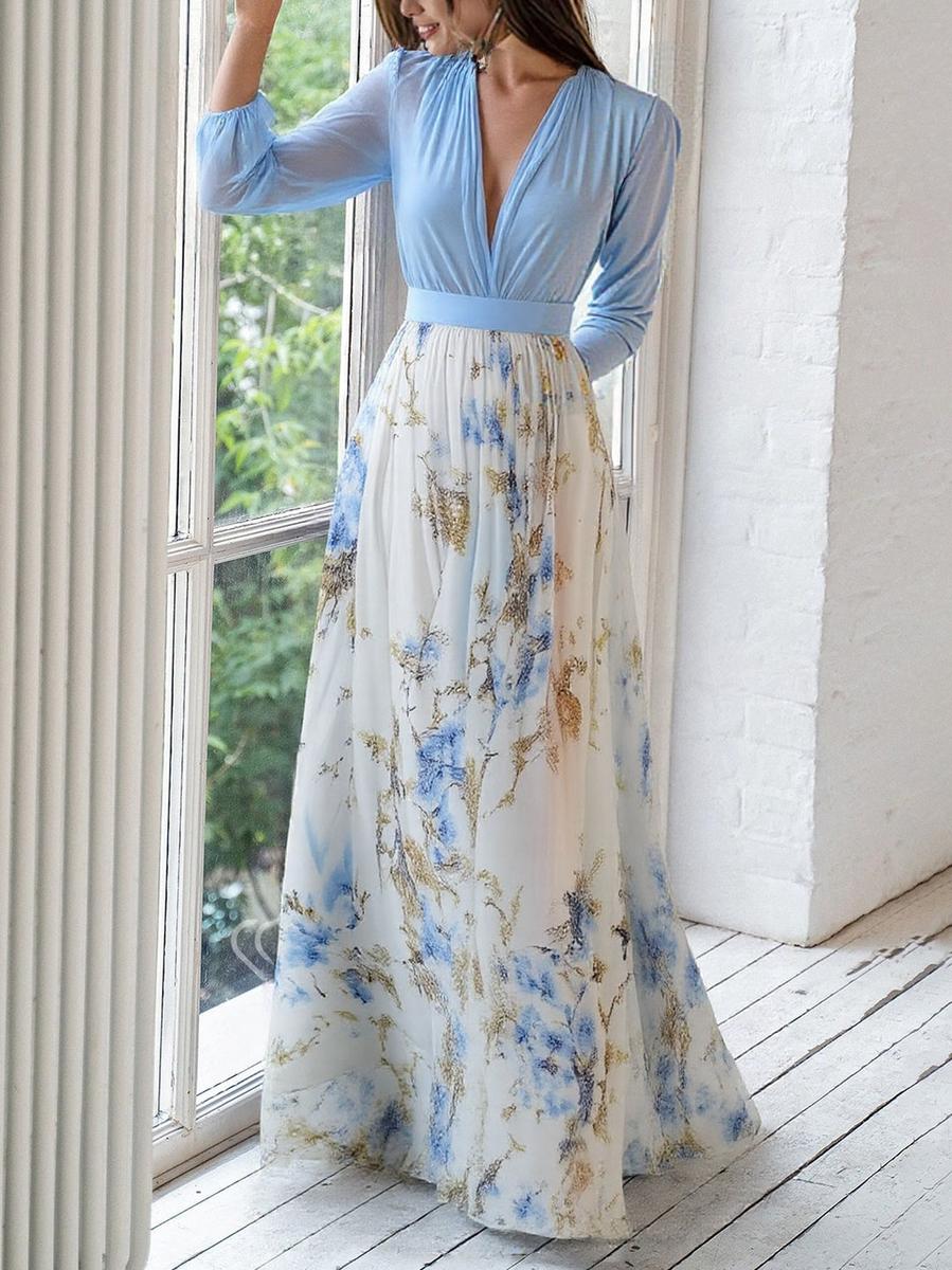 Tess™ | Floral Print Maxi Dress