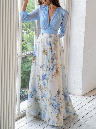 Tess™ | Floral Print Maxi Dress