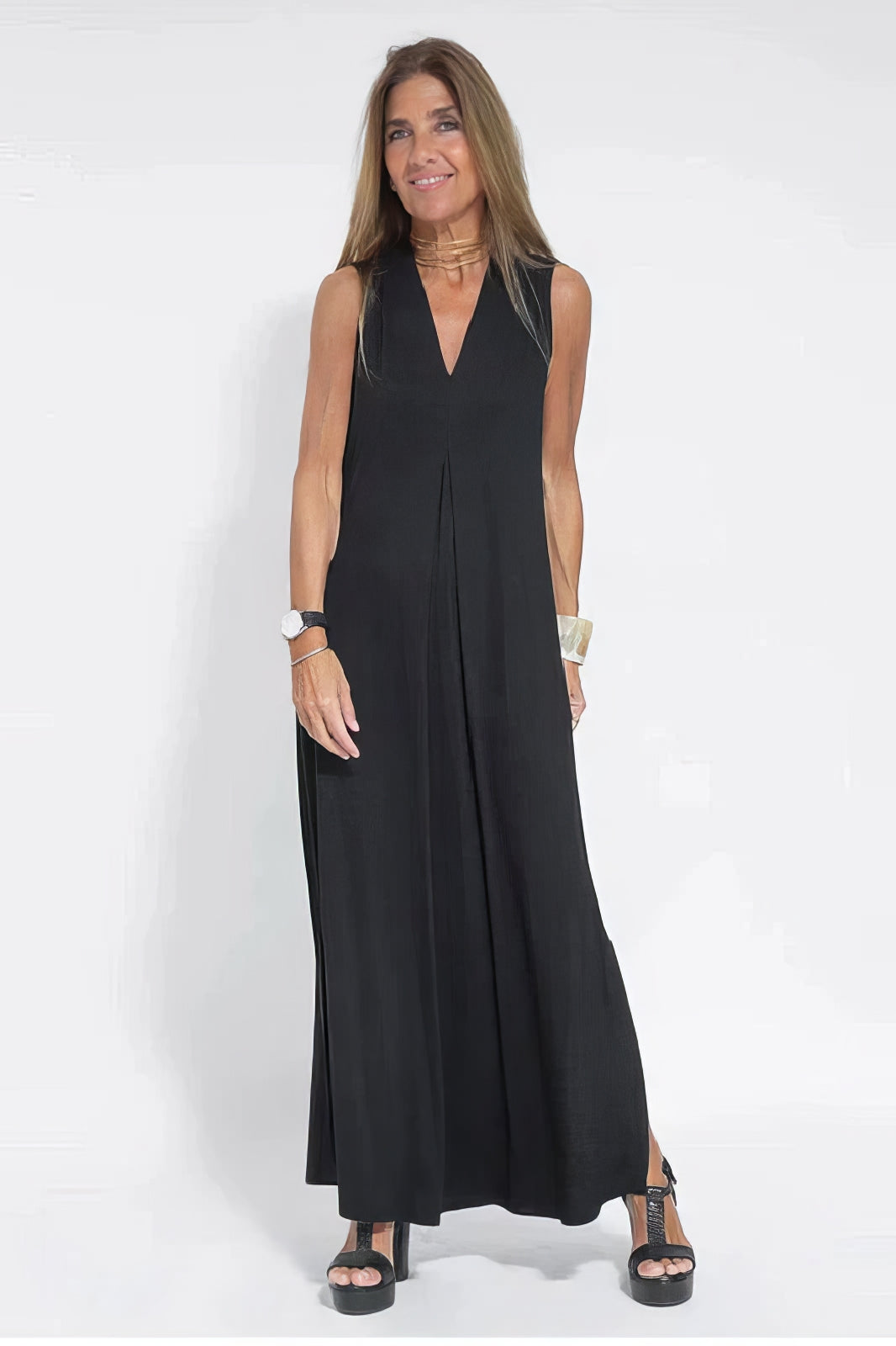 Ava | Elegant long dress + cardigan