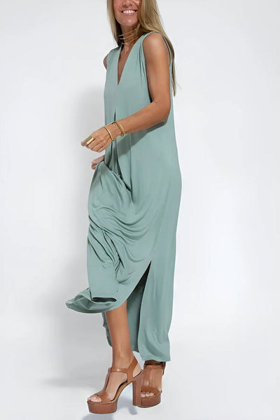 Ava™ | Elegant long dress + cardigan